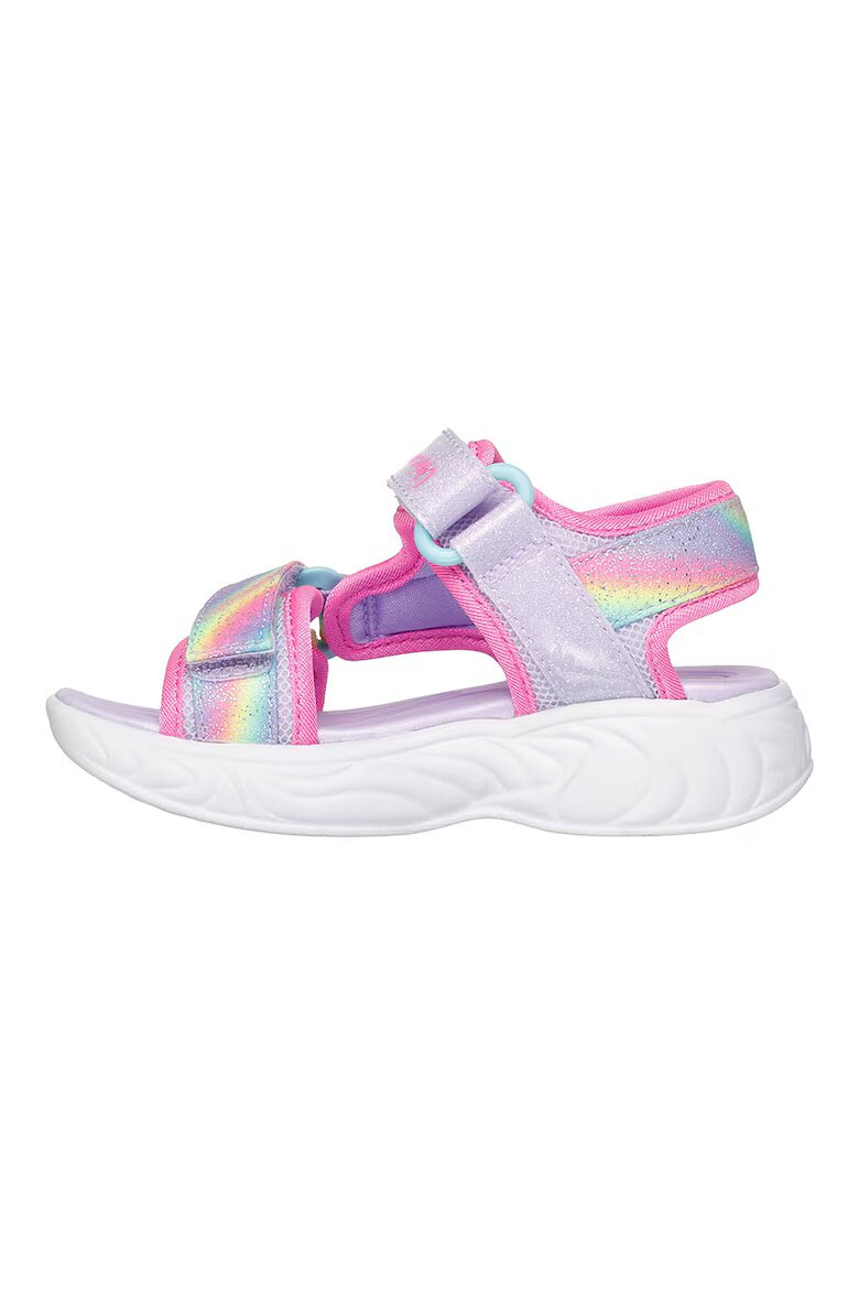 Skechers Сандали Unicorn Dreams с велкро и цветен блок Лавандула/Розово