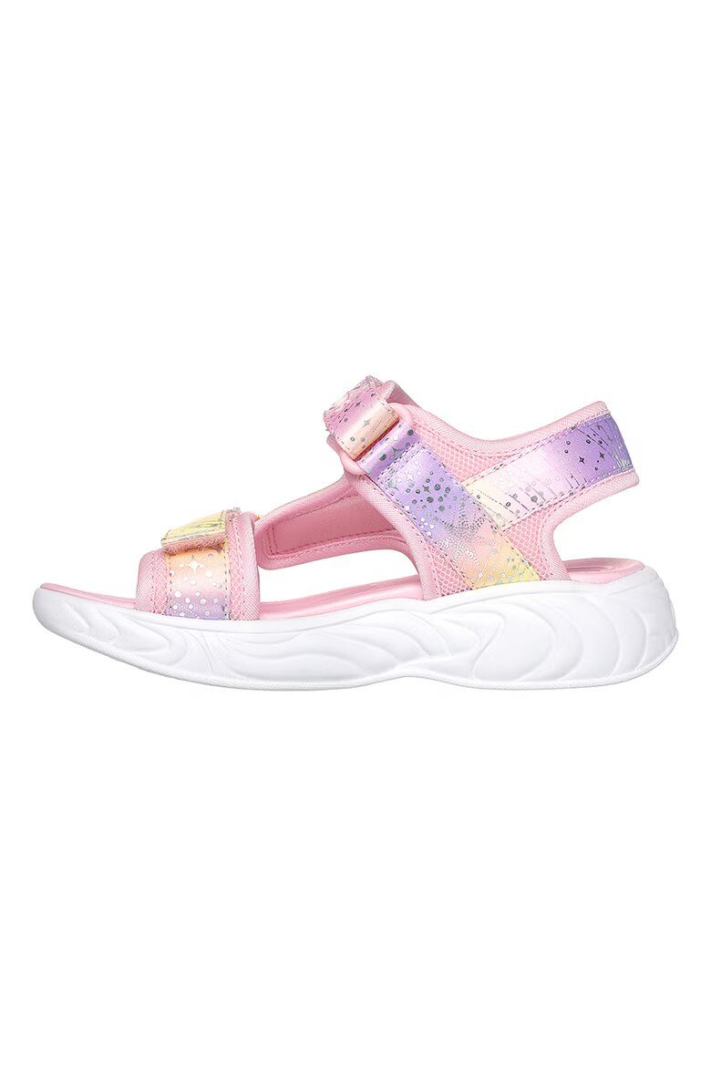 Skechers Сандали Unicorn Dreams с велкро и цветен блок Светлорозов