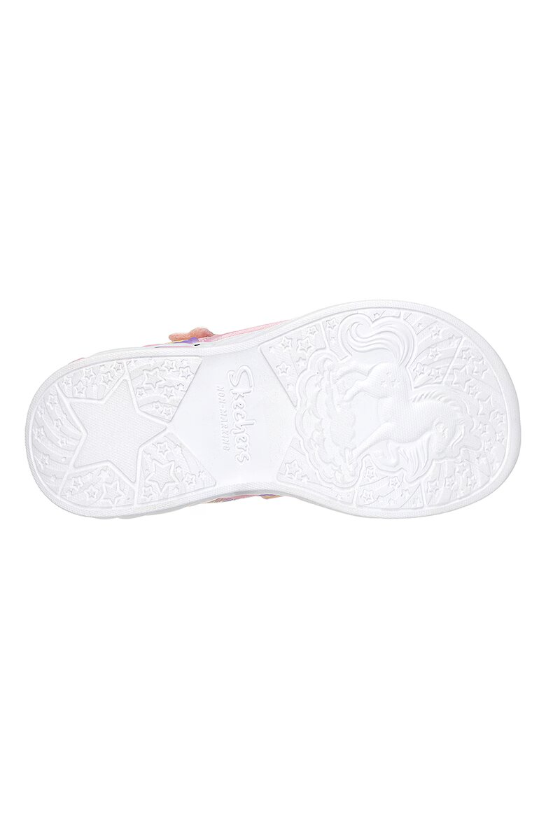 Skechers Сандали Unicorn Dreams с велкро и цветен блок Светлорозов