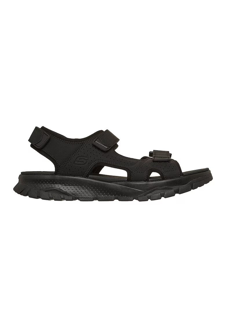 Skechers Сандали Wagner Avalon от еко кожа с велкро - Черен