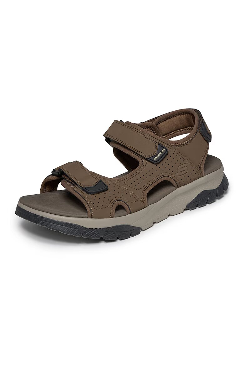 Skechers Сандали Wagner Avalon от еко кожа с велкро Кафяв