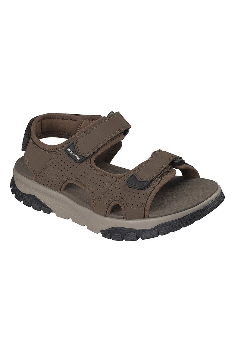 Skechers Сандали Wagner Avalon от еко кожа с велкро Кафяв