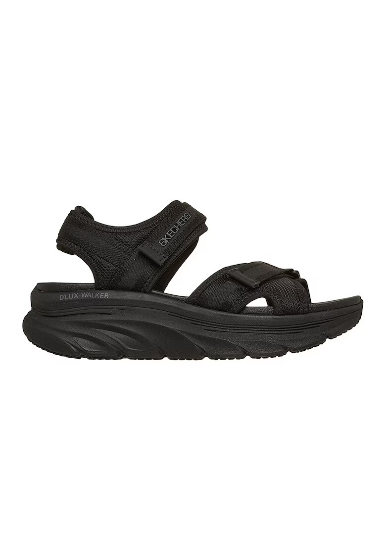 Skechers Скосени сандали D'Lux Walker с велкро - Черен