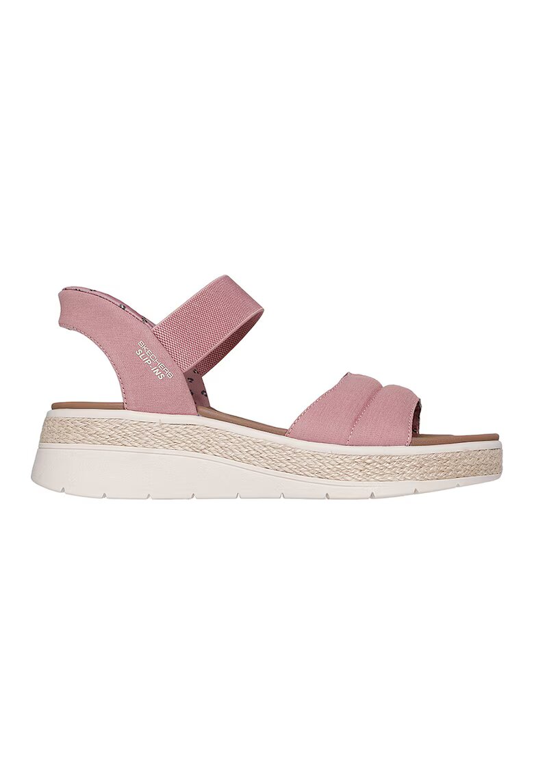 Skechers Скосени сандали Slip-Ins™ Bobs Sun Ray - Прашно розово