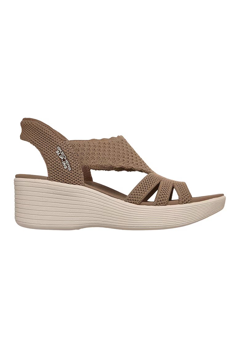 Skechers Скосени сандали Slip-ins™ Parallel Lite - Светлокафяв