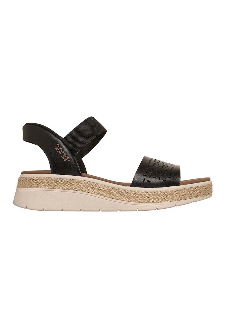 Skechers Скосени сандали Slip Ins™ Sun Ray - Черен/Карамел