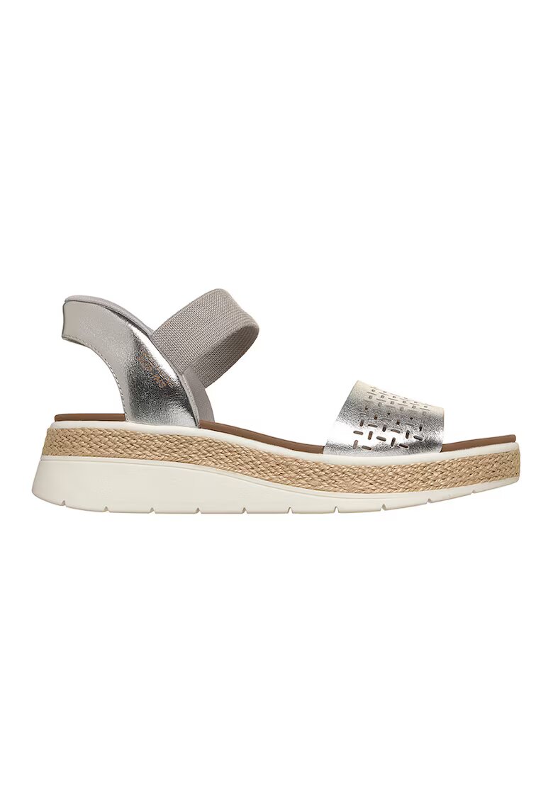 Skechers Скосени сандали Slip Ins™ Sun Ray - Карамел/Сребрист