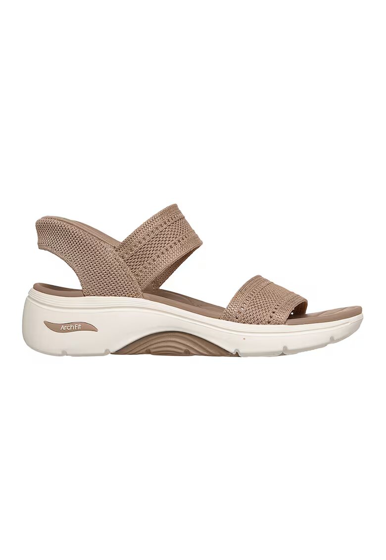 Skechers Скосени сандлаи GO WALK Arch Fit 2.0 Slip-Ins - Бежов