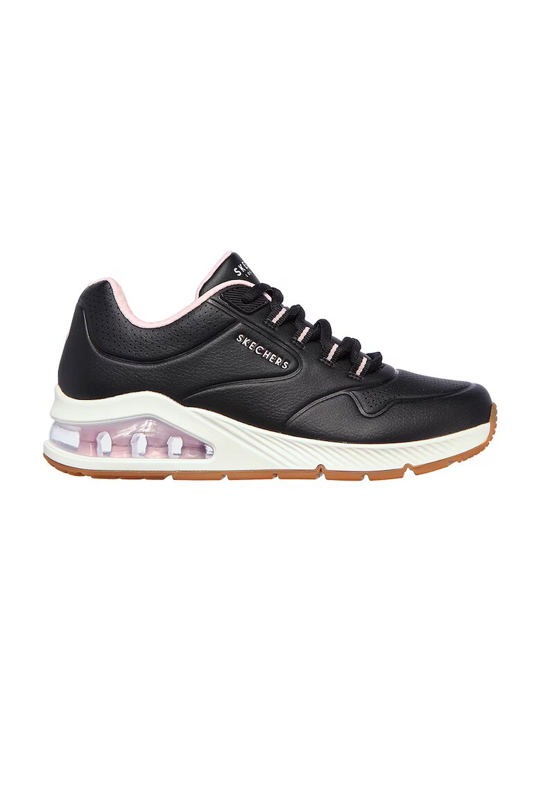 Skechers Скосени спортни обувки Uno 2-2ND Best от еко кожа - Бял/Черен