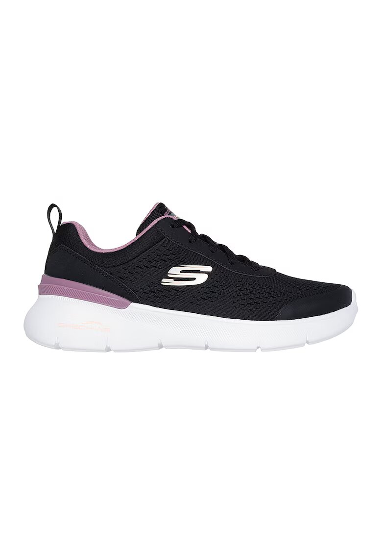 Skechers Спортни обувки Air Dynamight с нисък профил - Черен/Тъмнорозов