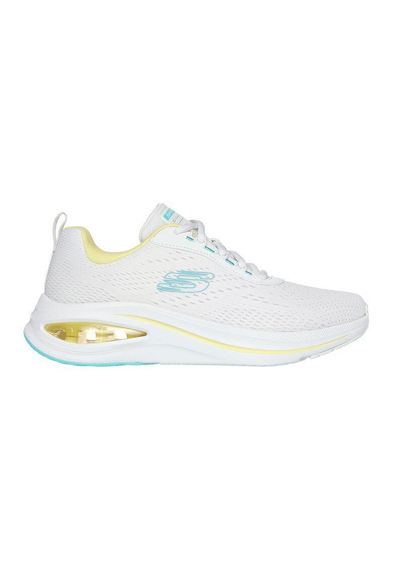 Skechers Спортни обувки Air Meta с лого - Бял/Жълт