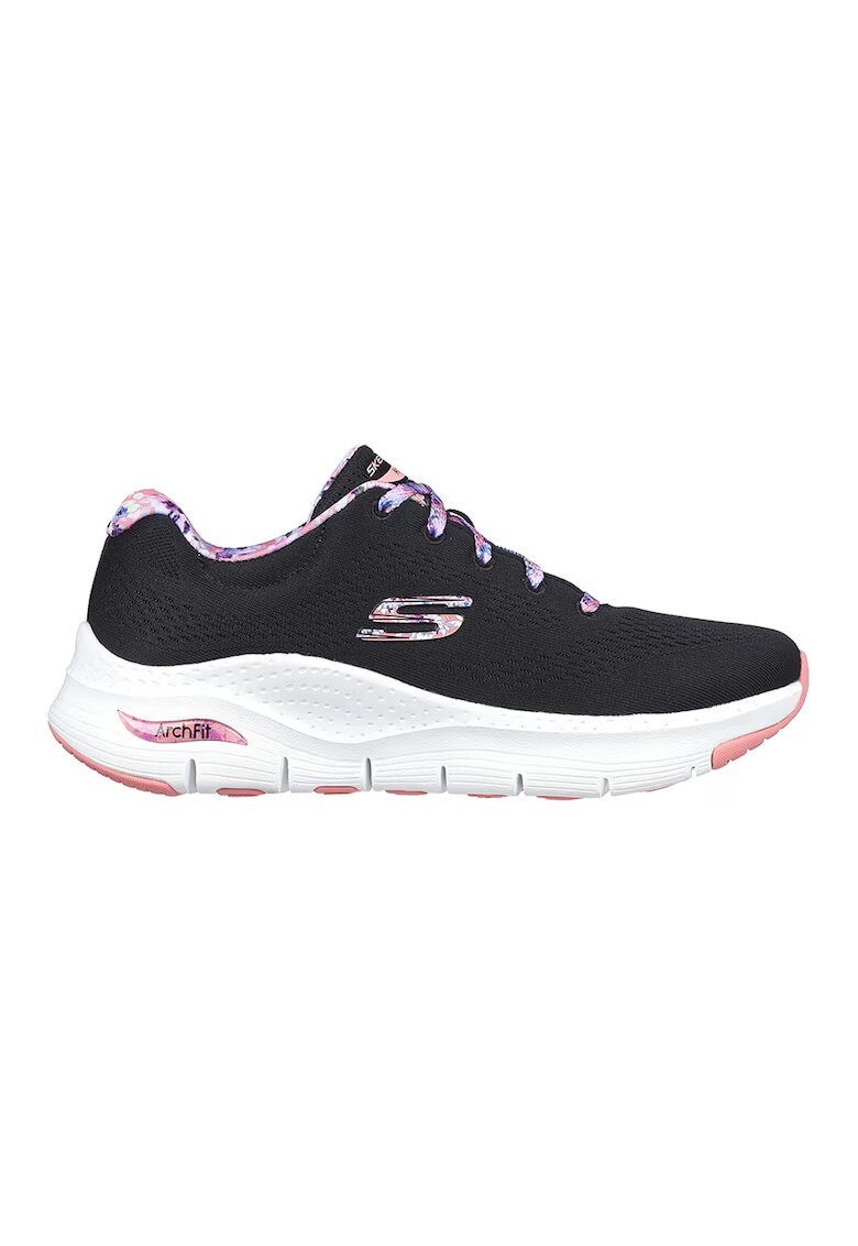 Skechers Спортни обувки Arch Fit First Blow - Избеляло черно/Розово