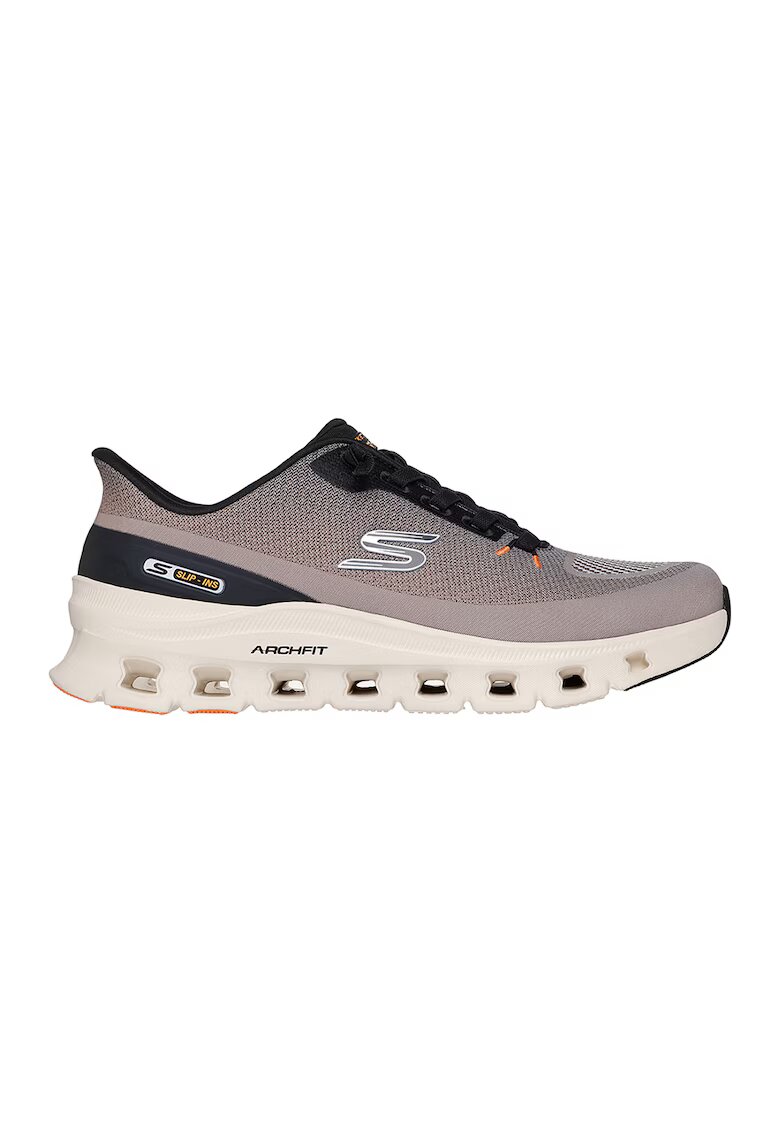 Skechers Спортни обувки Arch Fit Glide-Step Pro Slip-ins с лого - Избеляло черно/Син