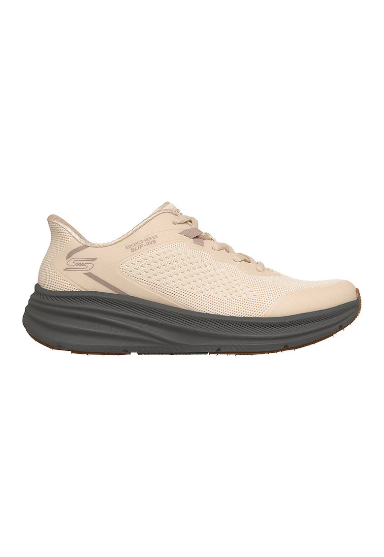 Skechers Спортни обувки Bobs Skillz Slip-ins - Бежов/Антрацитно сиво