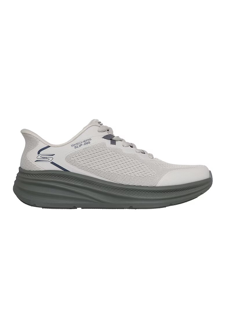 Skechers Спортни обувки Bobs Skillz Slip-ins™ - Светло сив/Бледозелен