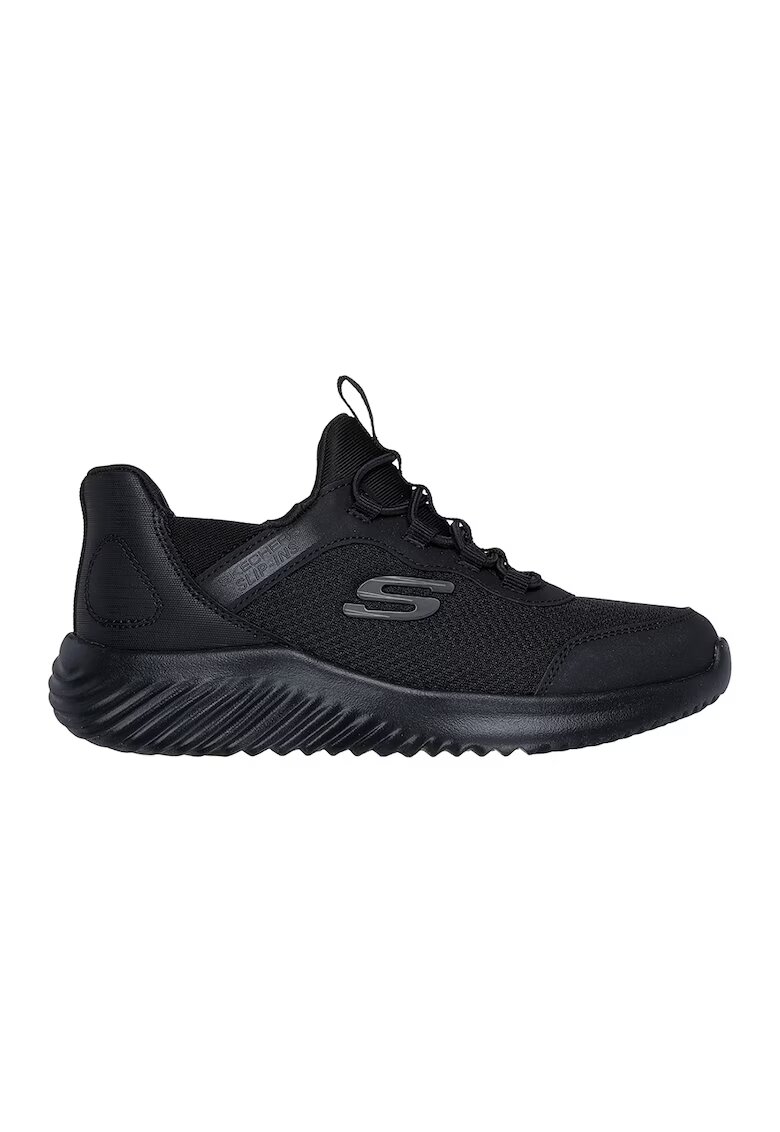 Skechers Спортни обувки Bounder тип Slip-Ins с лого - Черен/Избеляло черно