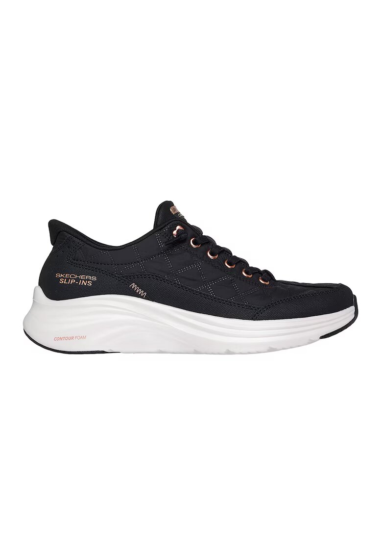 Skechers Спортни обувки Contour Foam Golden Hour Slip-Ins с мемори пяна - Черен/Бежов