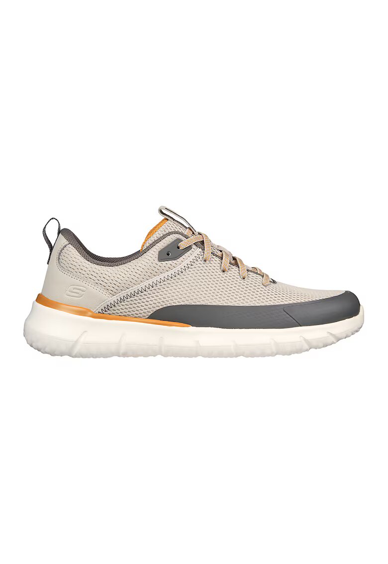 Skechers Спортни обувки Del Retto с контрасти - Сив/Бежов