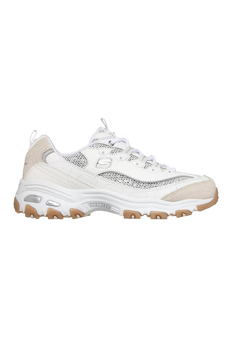 Skechers Спортни обувки D'Lites с лого - Бял