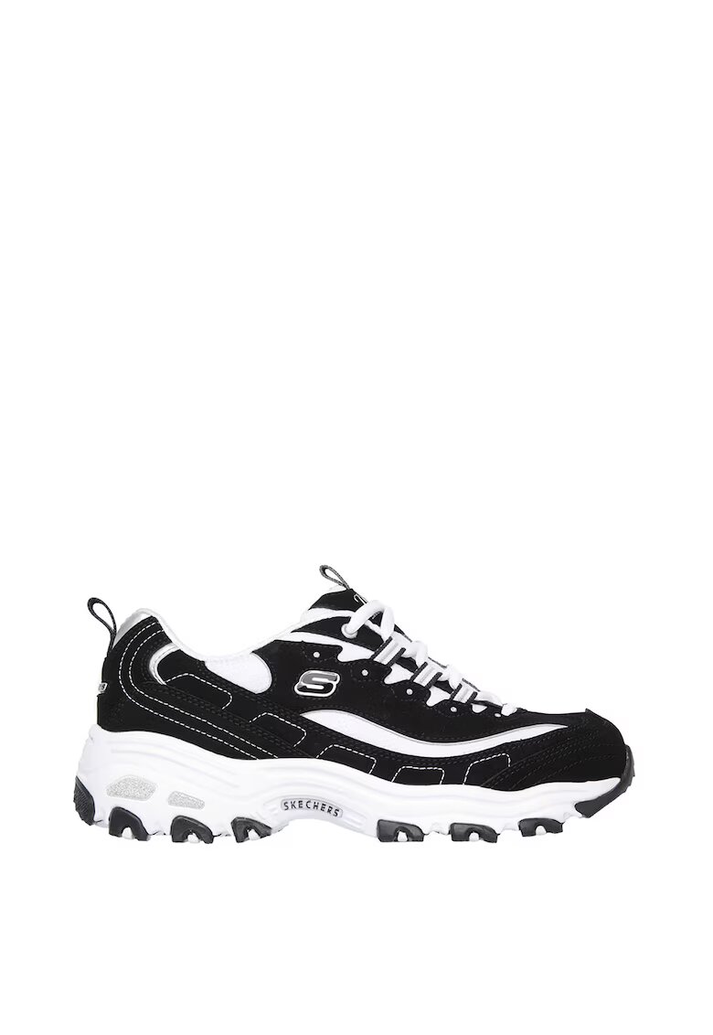 Skechers Спортни обувки D'Lites с лого - Бял/Черен