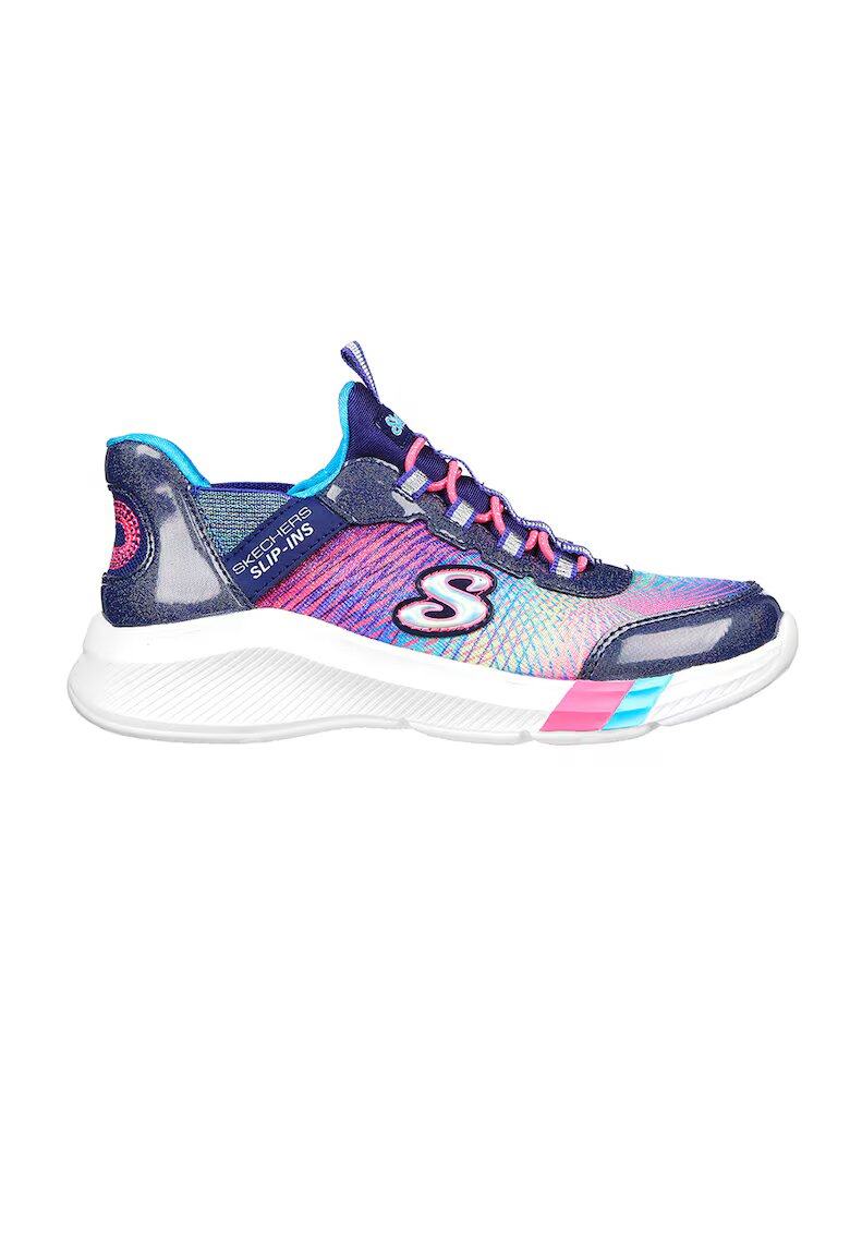 Skechers Спортни обувки Dreamy Lites - Colorful Prism без закопчаване - Мръснобял/Розово/Тъмносин