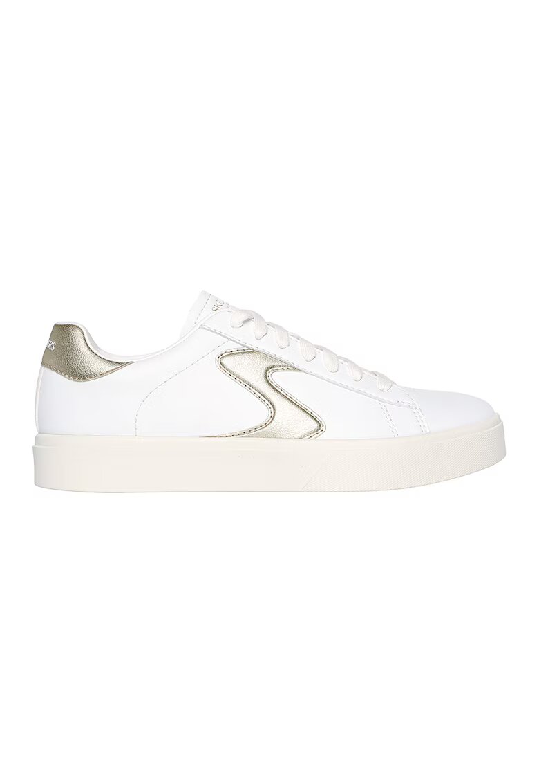 Skechers Спортни обувки Eden LX от еко кожа - Бял/Златист