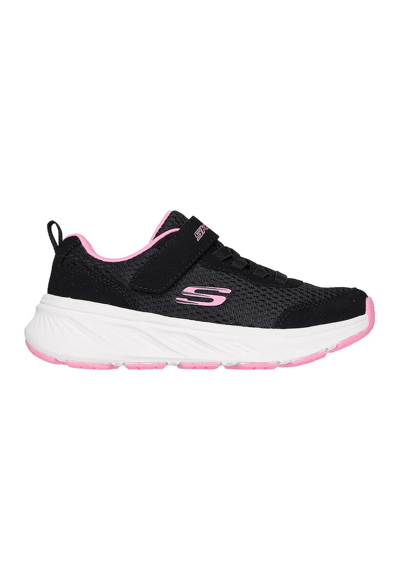 Skechers Спортни обувки Edgeride с велкро и мрежести зони - Черен/Пастелнорозов/Бял