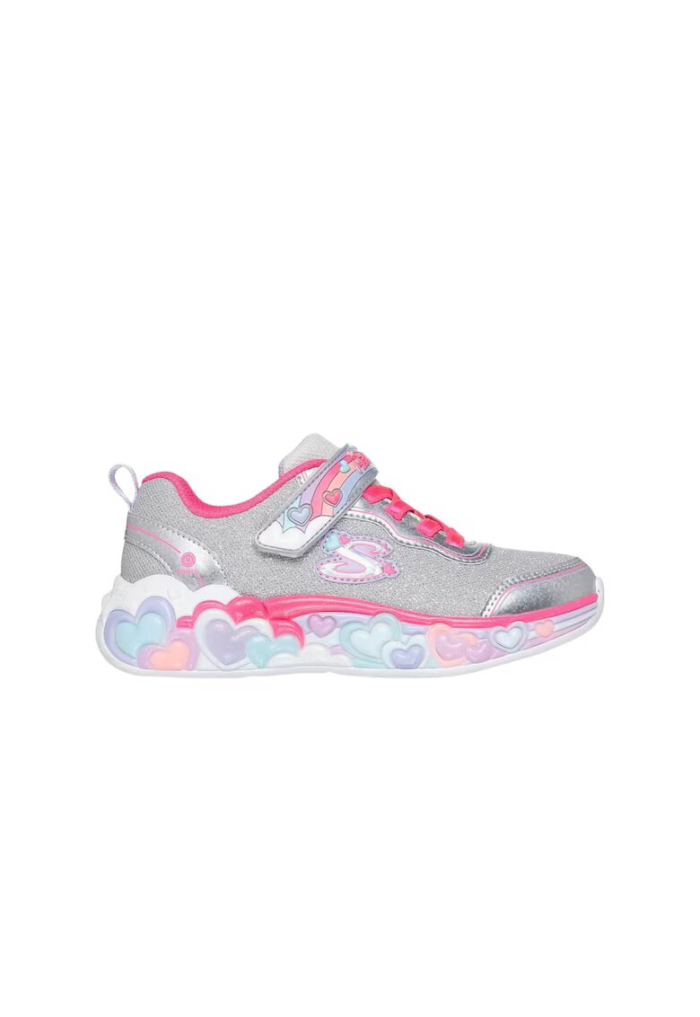 Skechers Спортни обувки Eternal Heart Lights - Ton Of Love - 302697L-SMLT 45630 - Сив/Розово