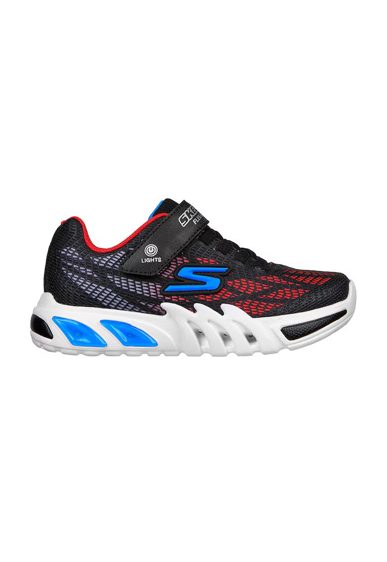 Skechers Спортни обувки Flex-Glow Elite-Vorlo с LED светлини - Червен/Черен
