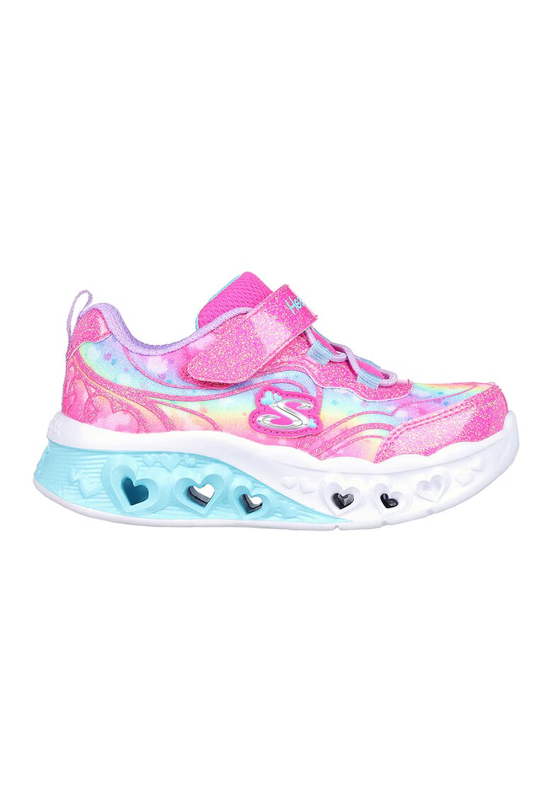 Skechers Спортни обувки Flutter Heart Lights с бляскав ефект - Лавандула/Яркорозово