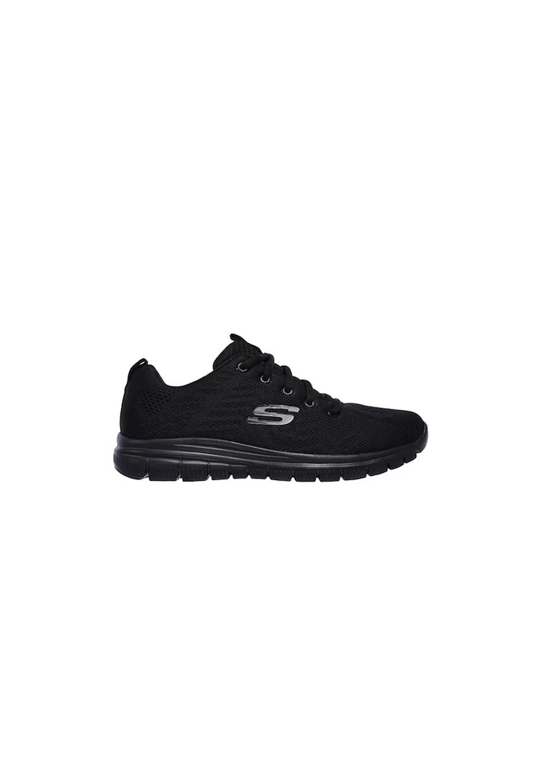 Skechers Спортни обувки Get Connected Wide W 12615W-BKW - дамски - черни