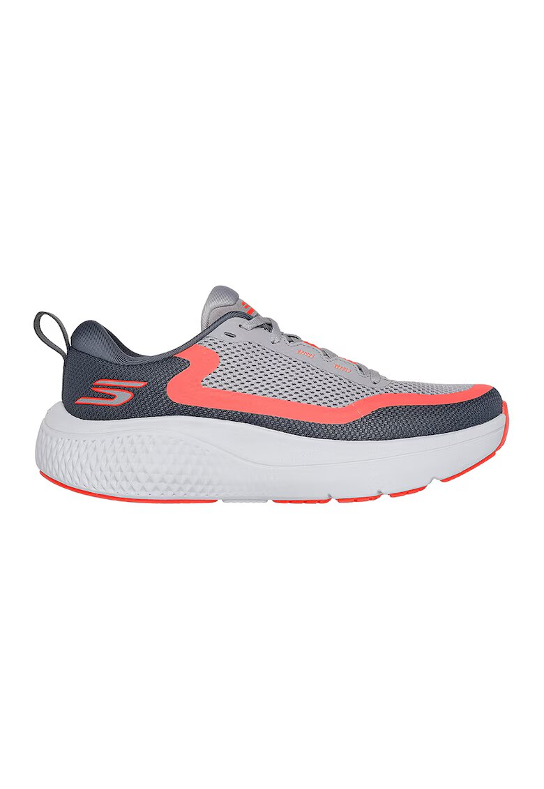 Skechers Спортни обувки Go Run Supersonic Max с лого - Сив/Розова сьомга