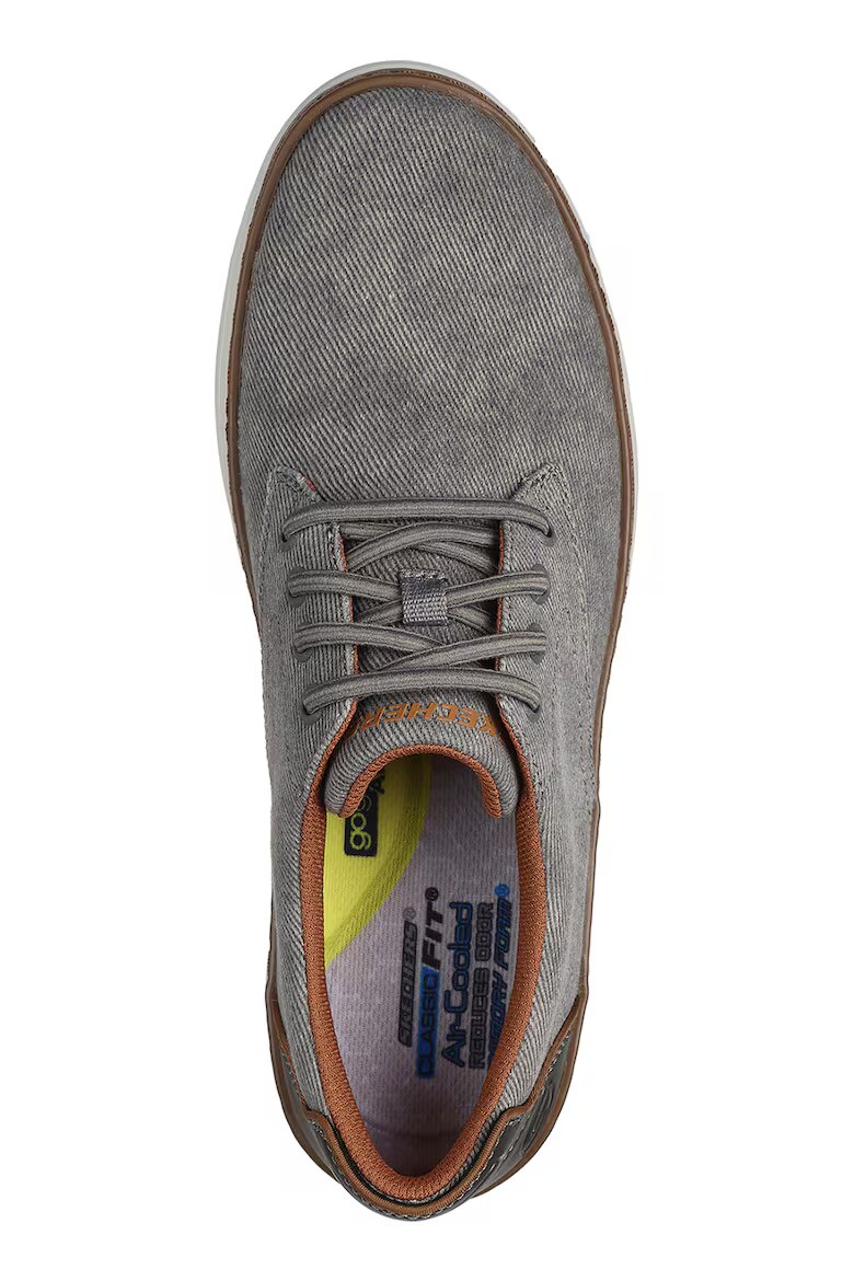 Skechers Спортни обувки Hyland - Ratner с омекотена стелка Сиво-кафяв
