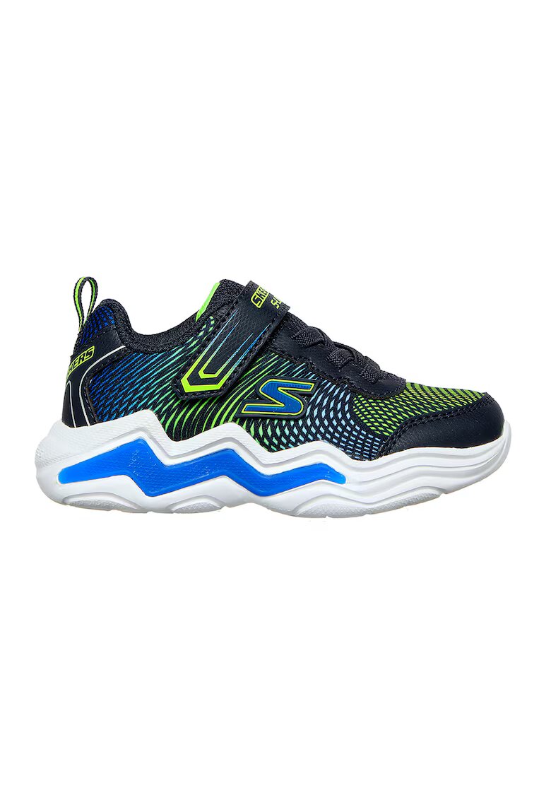 Skechers Спортни обувки Lights-Erupters IV с LED светлини - Лайм зелено/Тъмносин