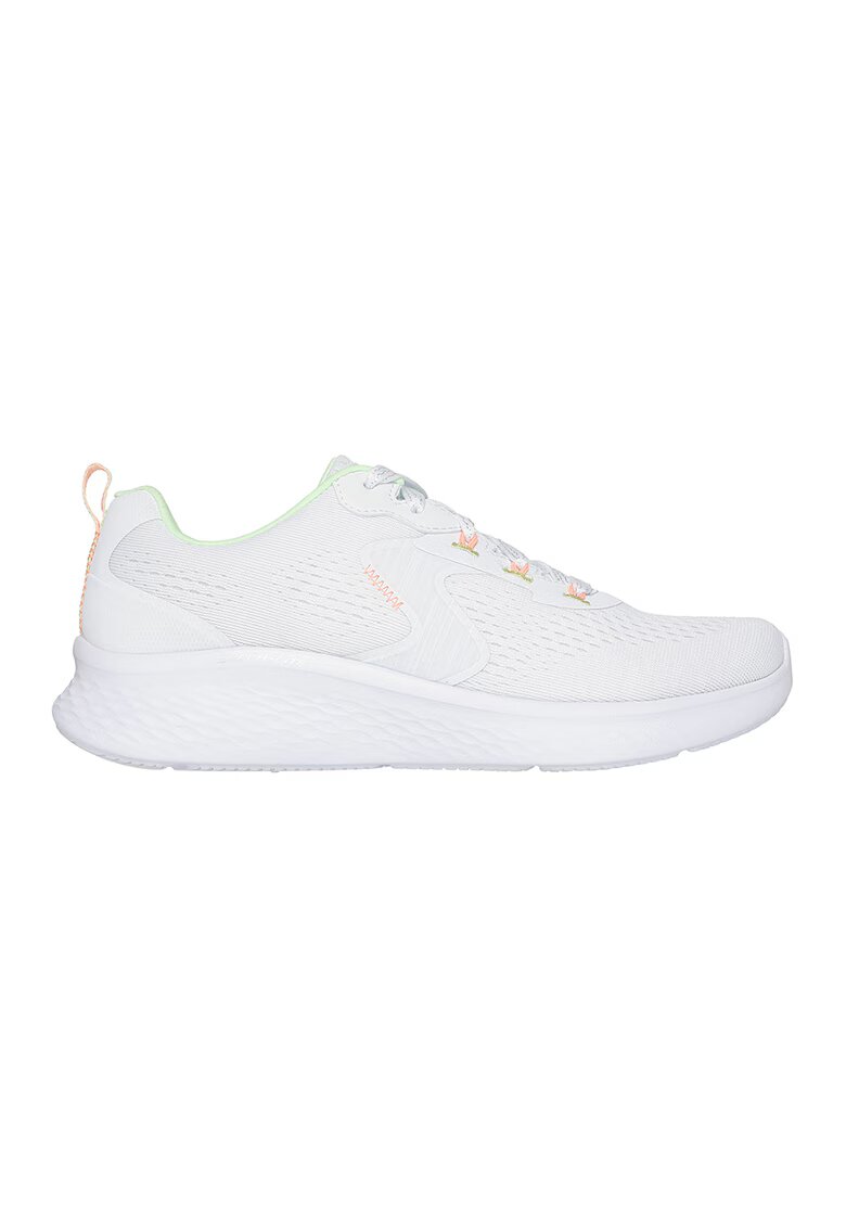 Skechers Спортни обувки Lite Pro с нисък профил - Бял/Оранжев