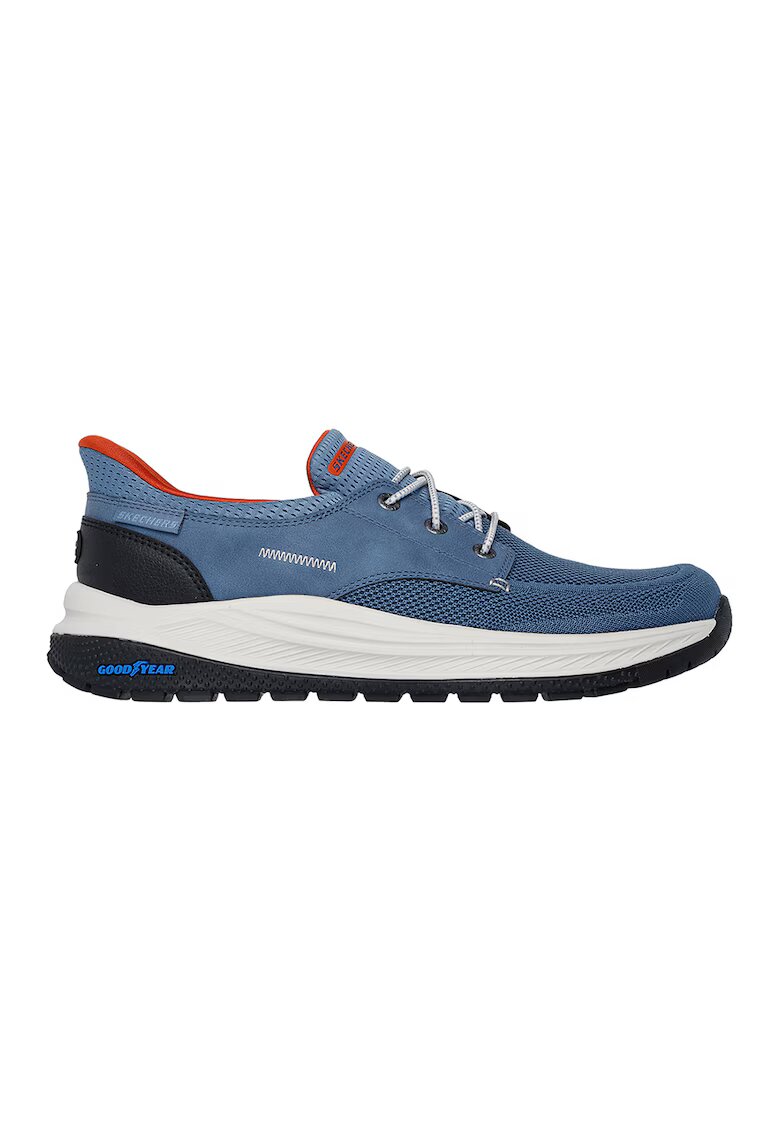 Skechers Спортни обувки Maroe Alden с еко кожа - Прашно синьо