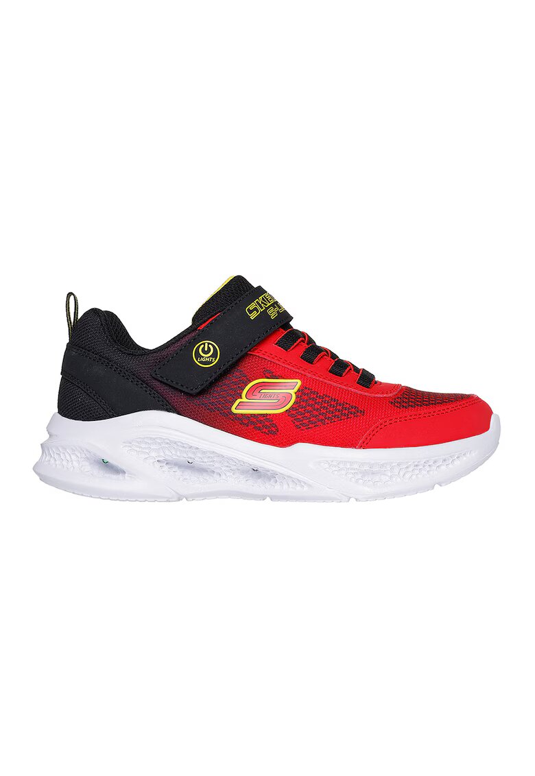 Skechers Спортни обувки Meteor-Lights - Krendox с велкро - Черен/Тюркоаз