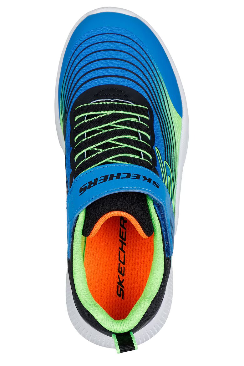 Skechers Спортни обувки Microspec Advance с велкро Черен/Тюркоаз
