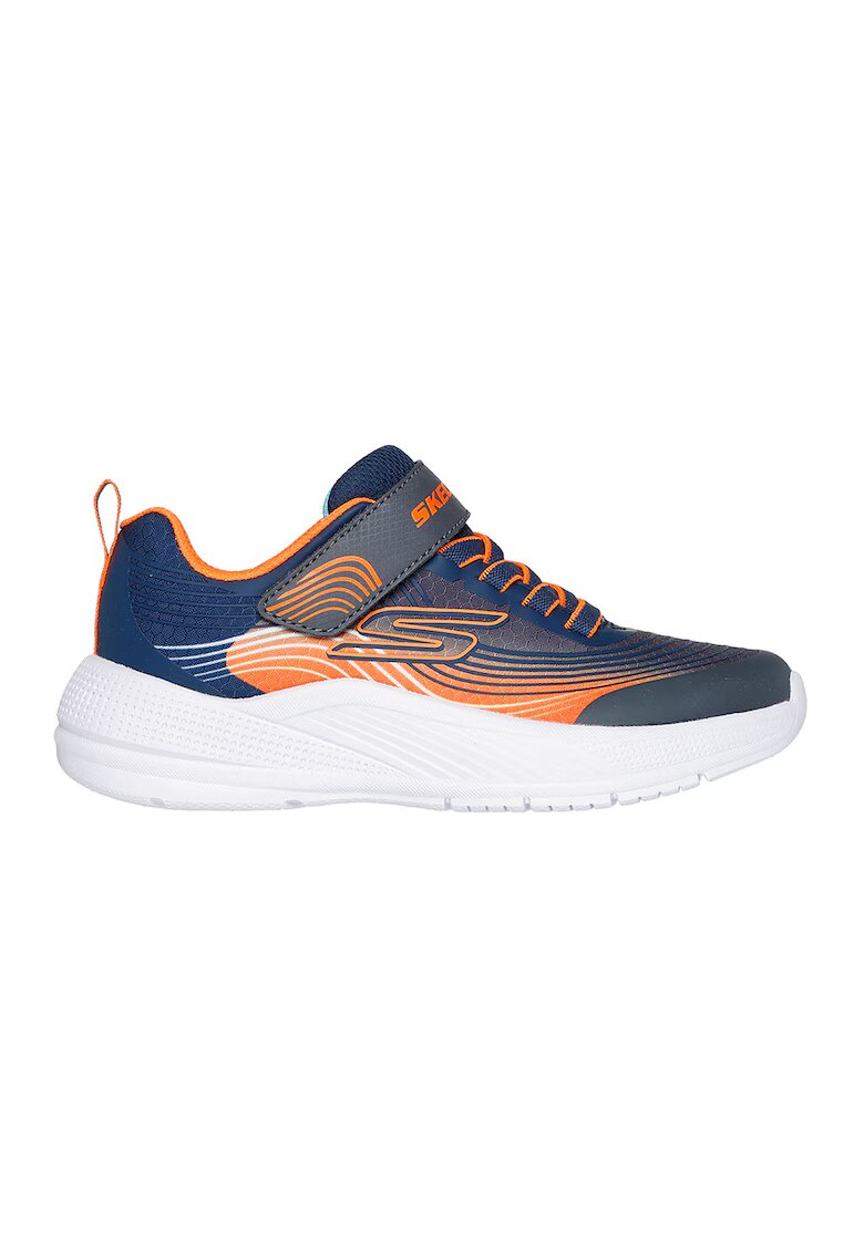 Skechers Спортни обувки Microspec Advance с велкро - Оранжев/Тъмносин