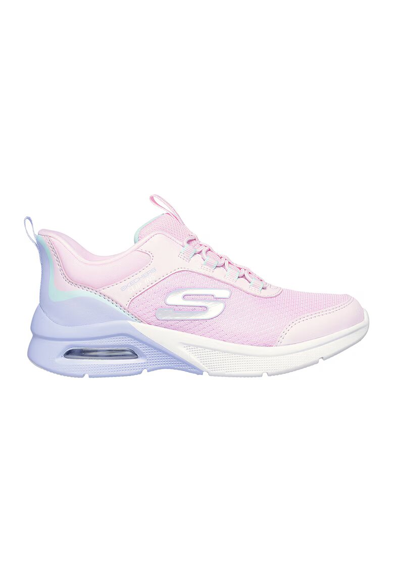 Skechers Спортни обувки Microspec Max - Color Trifect Slip-ins - Пастелнорозов/Лилав/Мръснобял