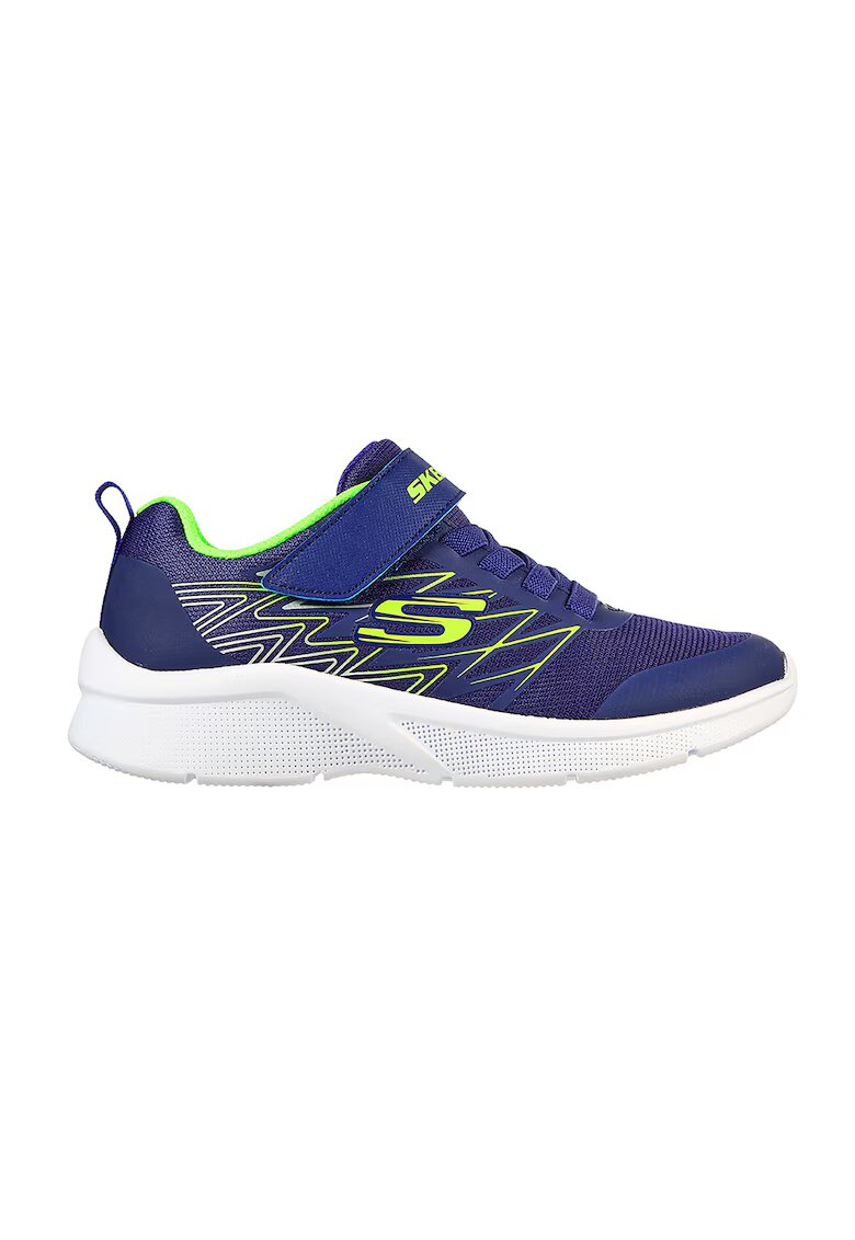 Skechers Спортни обувки Microspec Texlor с велкро - Електриково Зелено/Тъмносин
