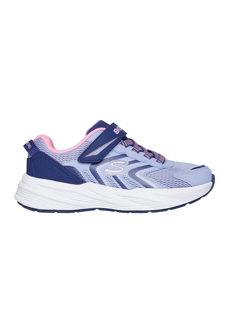 Skechers Спортни обувки Microspec Tread с велкро - Тъмносин/Лавандула/Бял