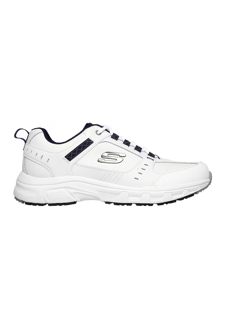 Skechers Спортни обувки Oakcanyon от еко кожа - Бял/Тъмносин