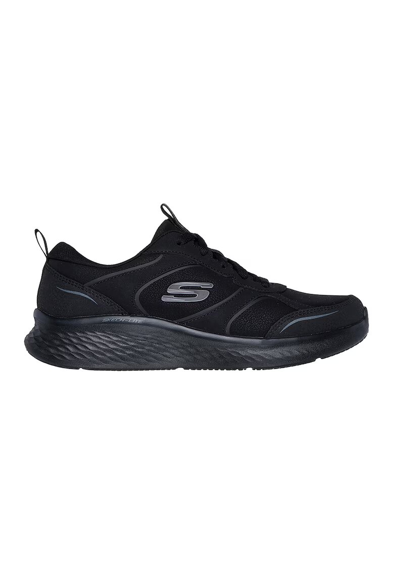 Skechers Спортни обувки от еко кожа - Черен