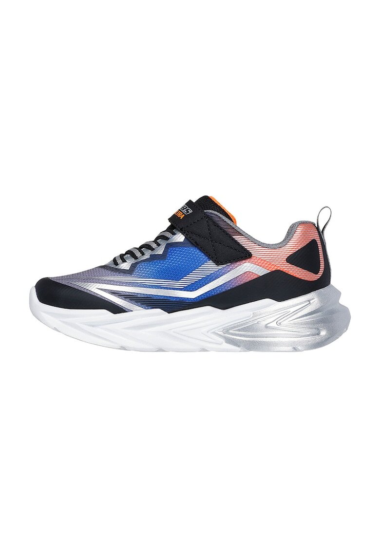 Skechers Спортни обувки от еко кожа с графичен дизайн - Оранжев/Син