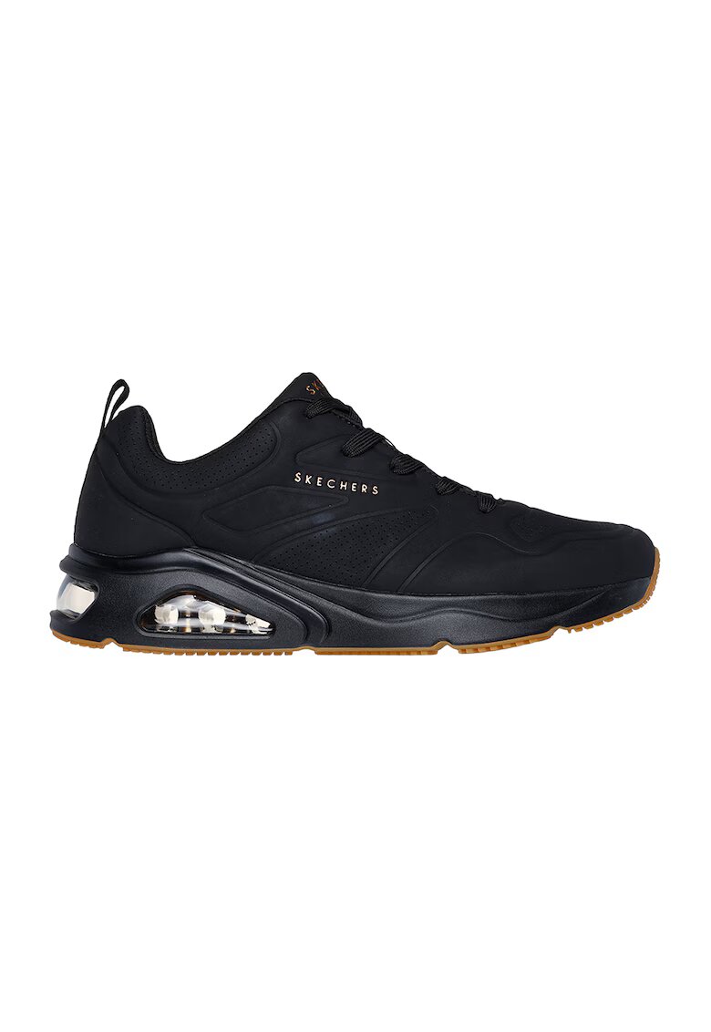 Skechers Спортни обувки от еко кожа Tress Air Uno с лого - Черен