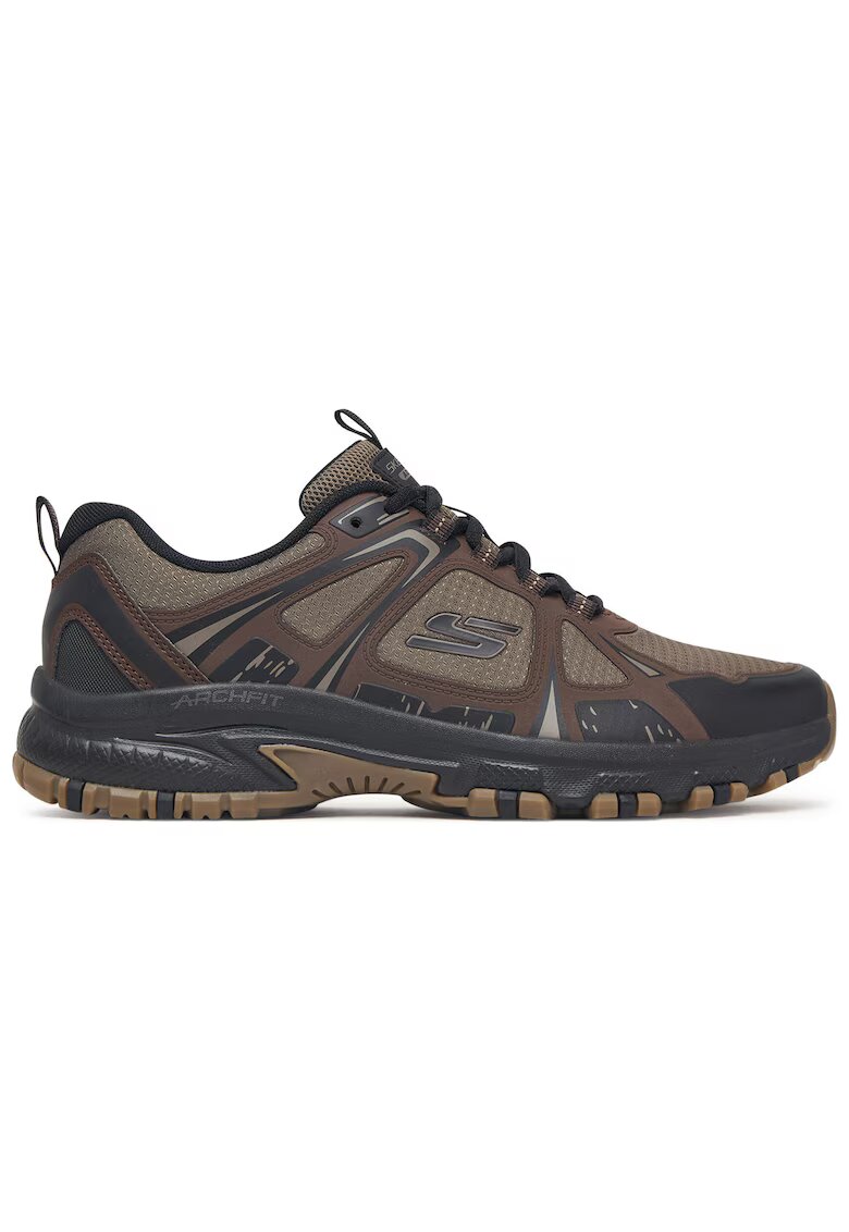 Skechers спортни обувки от текстил с Arch Fit и връзки - кафяви