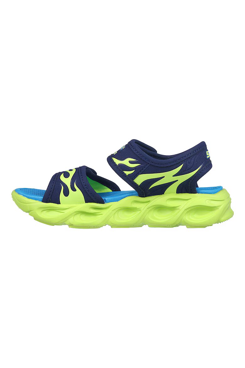 Skechers Спортни обувки от текстил Thermo-Splash Heat-Flo с велкро Лайм зелено/Тъмносин