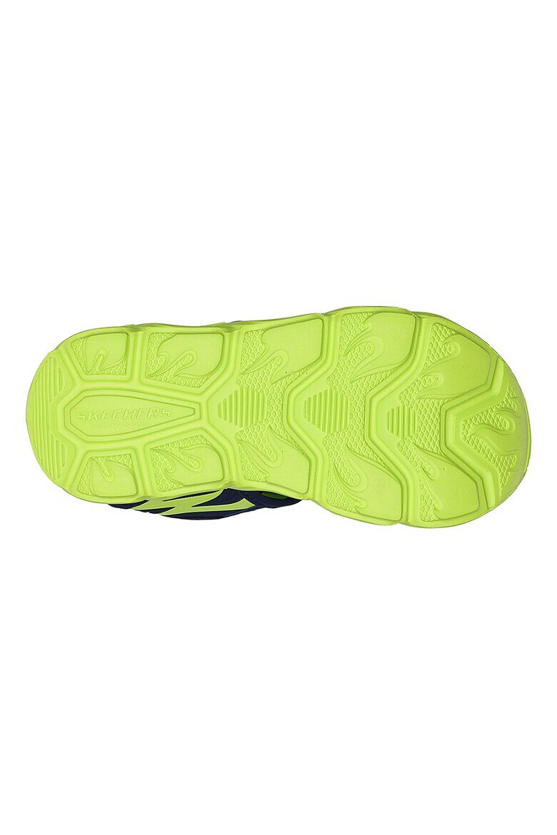 Skechers Спортни обувки от текстил Thermo-Splash Heat-Flo с велкро Лайм зелено/Тъмносин