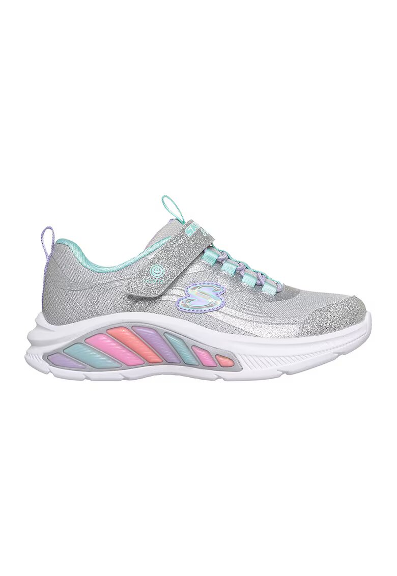 Skechers Спортни обувки Rainbow Cruisers - Glitzy Glo с LED светлини - Аквамарин син/Сребрист